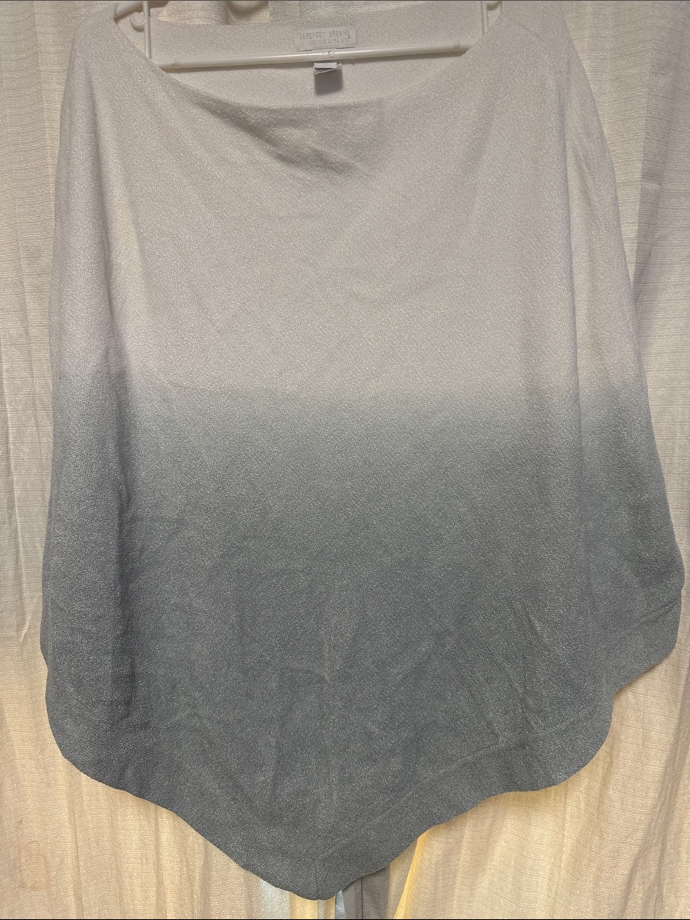 Barefoot Dreams White Cozy Knit Poncho